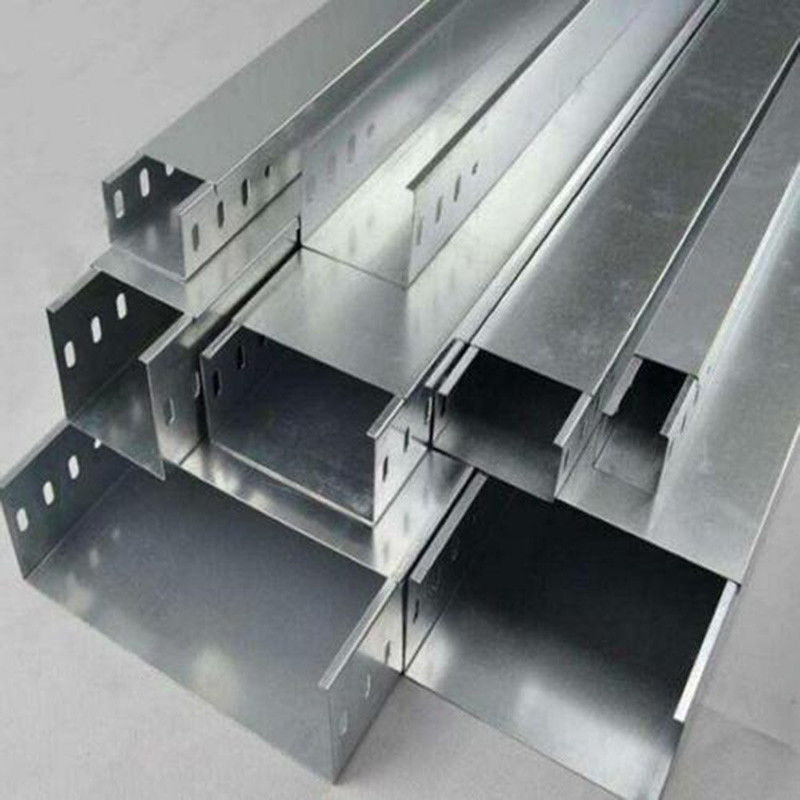 ISO9001 Solid Bottom Type Cable Tray 50mm-1000mm Lebar