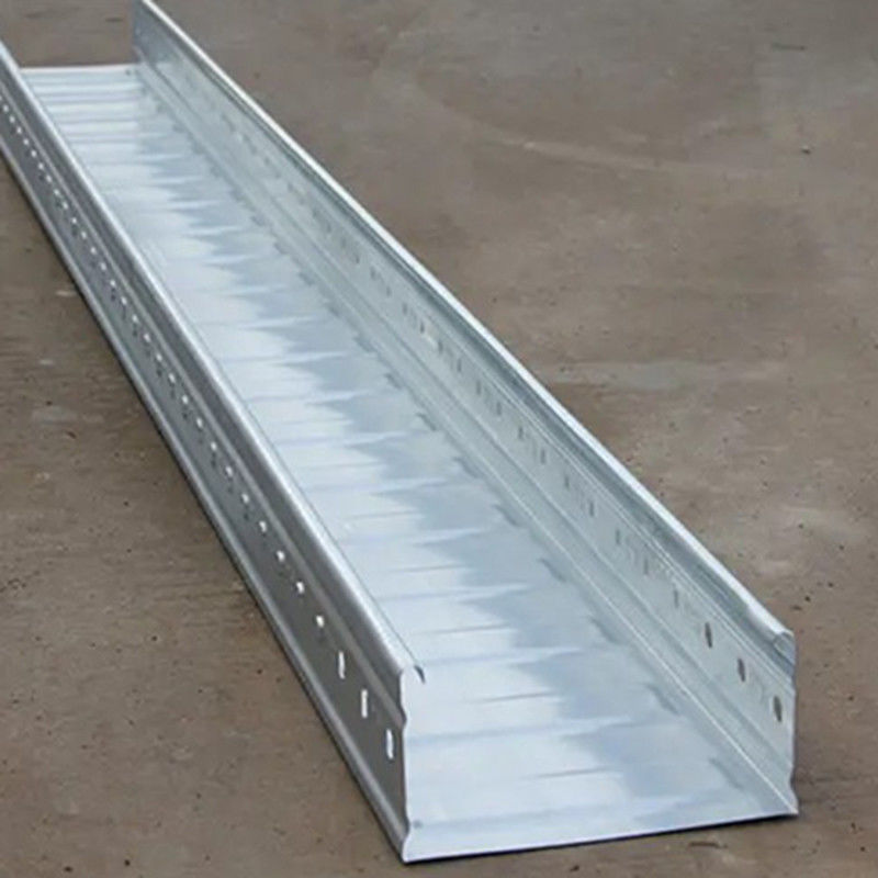Clip pada Tray Kabel Bergelombang 50mm-500mm Kapasitas Beban 20-100kg/M Perak